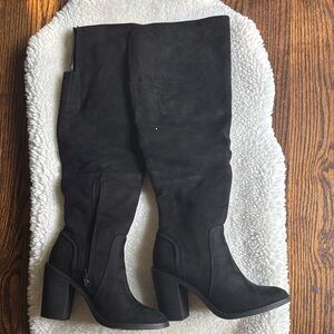 Elegant Black Over the Knee Women's Boots